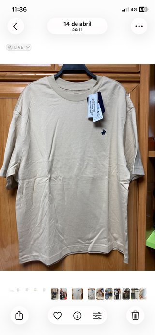 Camiseta Beverly Hills Polo Club Beige