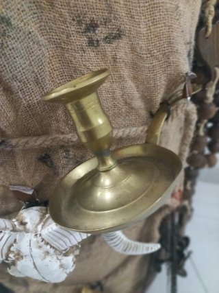 Candelero Antiguo de Latón