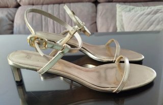 Sandalias Doradas H&M