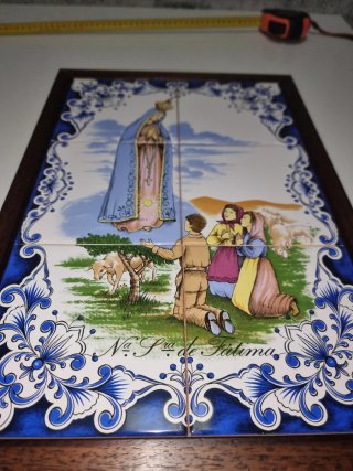 Mural de Azulejos Virgen de Fátima