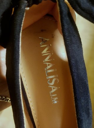 Zapatos de tacón AZUL MARINO con lazo