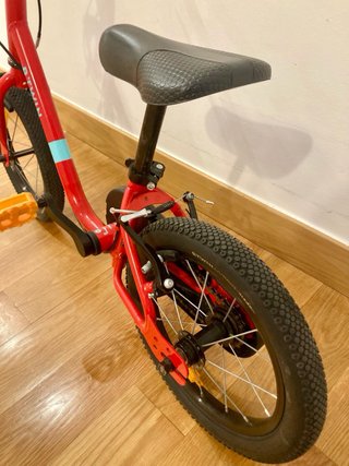 Bicicleta Infantil B'Twin 14 pulgadas Roja