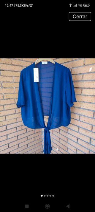 Torera Azul de Mujer