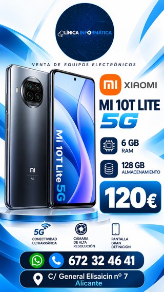 Xiaomi Mi 10T Lite 5G - 3 Meses de Garantia