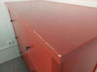 Cómoda Hemnes Ikea Roja