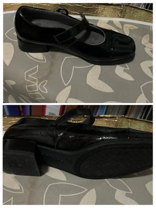 Zapatos Pitillos Talla 35 Negros Charol