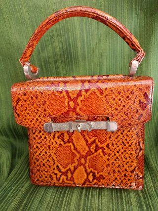 Bolso vintage piel serpiente