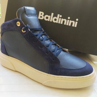 Scarpe sportive Baldinini pell blu 44 lusso outlet