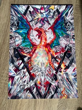 Póster Anime Charizard Diamante