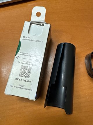 Abrazadera Rovner Dark 3RL para Clarinete Bajo