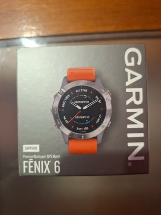 Reloj Garmin Fenix 6 Zafiro Naranja