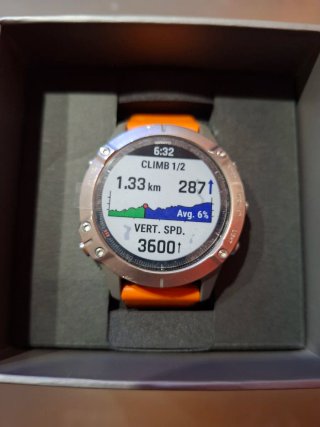 Reloj Garmin Fenix 6 Zafiro Naranja