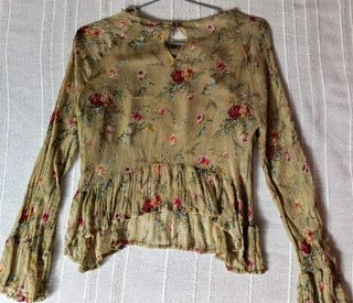 Blusa con motivo floral