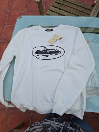 Sudadera Corteiz Blanca Talla M con etiquetas