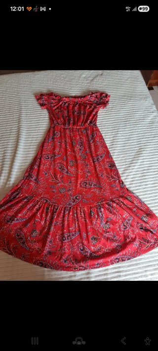 Vestido Springfield Rojo Estampado