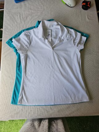 Lote 3 polos técnicos mujer ARTENGO padel y regalo