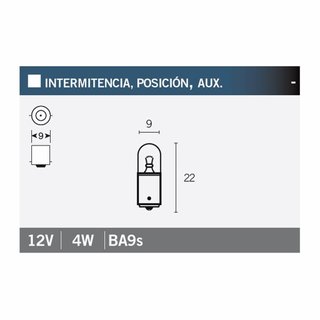 Lámpara bombilla posicion 12V4W F731