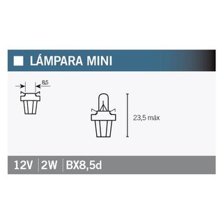 Lámpara bombilla 2722MFX B8,5D 4FF1
