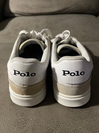 Tênis Polo Ralph Lauren 39 Bege/Branco