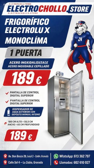 Frigorífico Electrolux Monoclima 1 Puerta