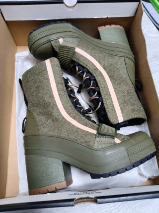 Botas Converse Verdes con Plataforma