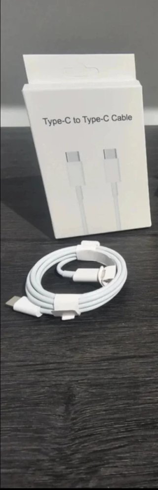 Cable USB-C a USB-C Blanco