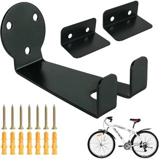 Soporte Pared Bicicletas Gancho Horizontal Negro