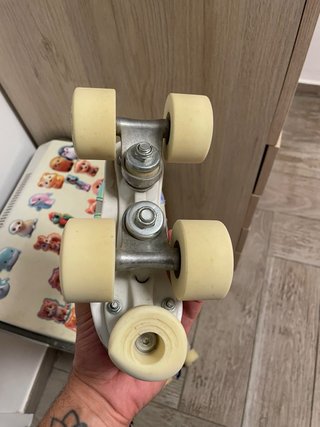 Oxelo Patines Ruedas Quad Blancos t30 decathlon