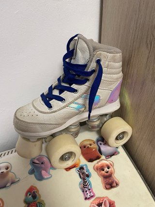 Oxelo Patines Ruedas Quad Blancos t30 decathlon