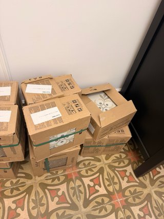 15 cajas de Azulejo Hidráulico Nuevo