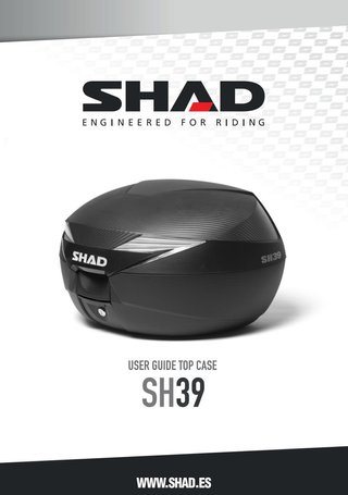 Maleta de 39 litros para scooter o moto  84AC