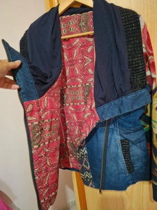 Chaqueta Desigual Patchwork Talla M.