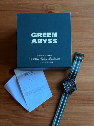 Swatch x Blancpain Green Abyss Bioceramic