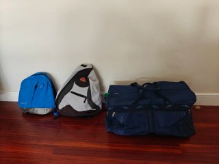 Set de Viaje: 1 Bolsa y 2 Mochilas