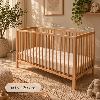 Cuna bebé 60x120 cm + colchón Ikea