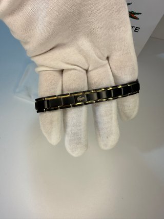 Bracciale Lacoste Nero e Oro