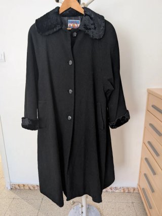 Abrigo Largo Vintage Choolet de Lana