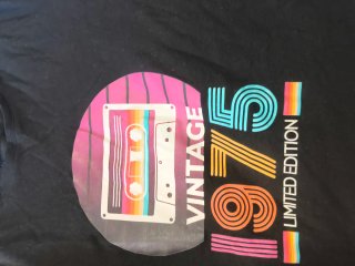 Camiseta Vintage 1975 Talla xxl