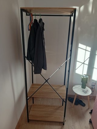 Armario vestidor metal y madera