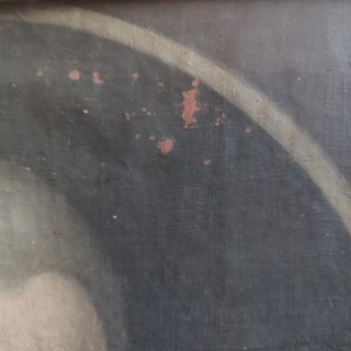 Retrato Antiguo Francés Siglo XVIII