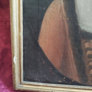 Retrato Antiguo Francés Siglo XVIII