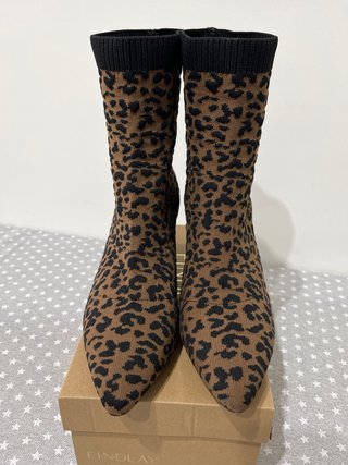 Botines Animal Print Tacón