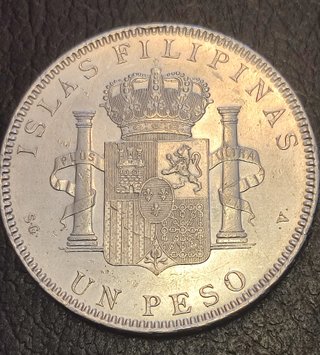 Moneda Un Peso Filipinas 1897