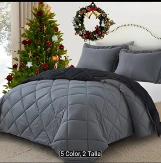 Nórdico Reversible Gris y Negro para cama de 90