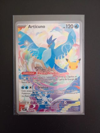 Carta Pokémon Articuno 132/128