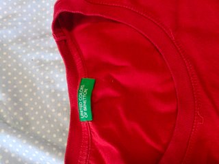 Camiseta Benetton Roja Talla M my color 015