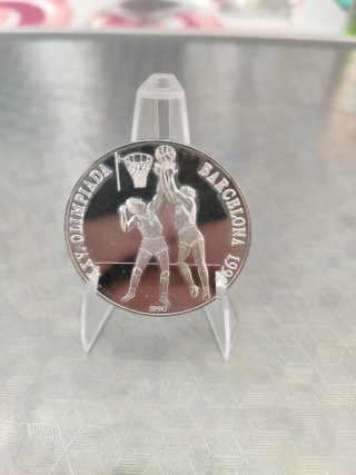 Moneda 10 Pesos Plata 925 Barcelona 1992