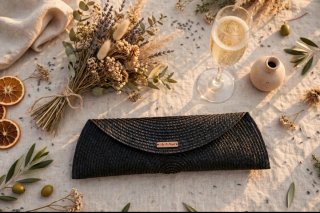 Cartera de fiesta negra