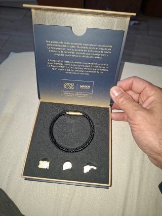 Pulsera Cuero F1 Match Hospitality Negra
