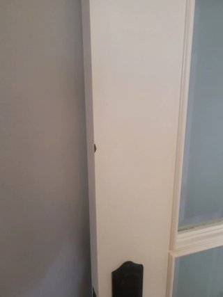 Puerta interior madera con cristales 70cm